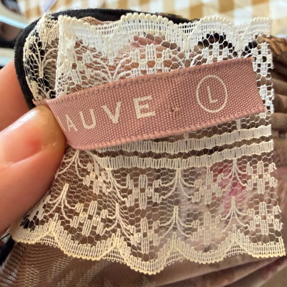 Mauve Beautiful Burnout Velvet Floral Fringe Women's Kimono - Picture 11 of 11